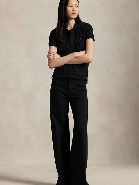 Polo Ralph Lauren polo damski kolor czarny 211971703