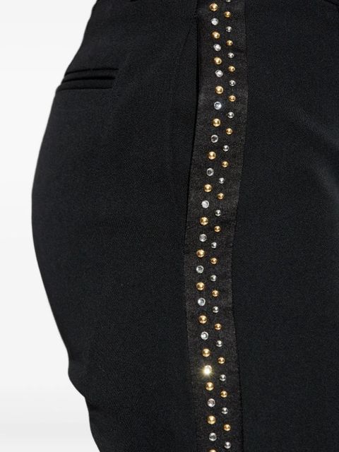 Versace studded wool trousers - Black