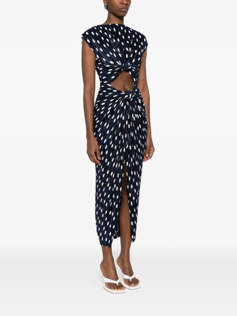 Cult Gaia Inaya polka dot-pattern midi dress - Blue - zdjęcie produktu nr 2