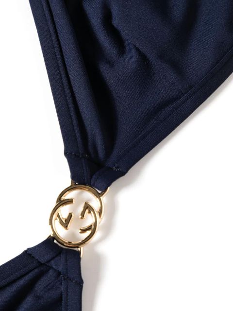 Gucci Interlocking G-plaque bikini - Blue