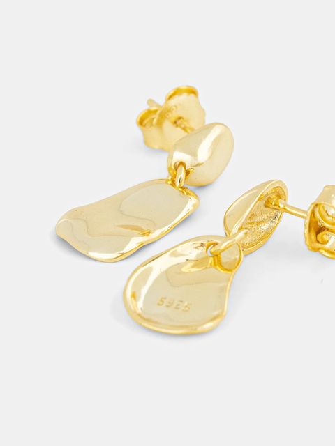 Answear.LAB kolczyk ze srebra pokrytego złotem