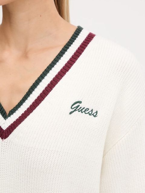 Guess sweter z dodatkiem wełny SABINA damski kolor beżowy lekki V5BR01 Z1152