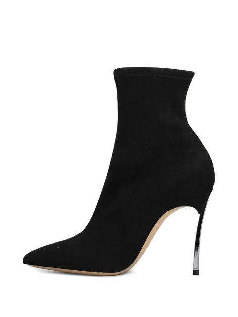 Casadei 100mm pointed boots - Black