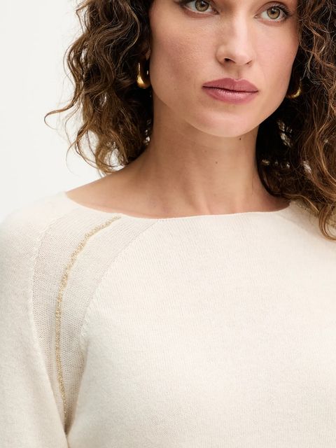 Silvian Heach sweter KARIM damski kolor beżowy lekki GPA25241MA