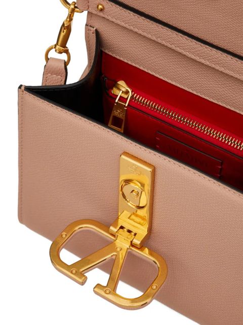 Valentino Garavani Vsling small handbag in grainy calfskin - Neutrals