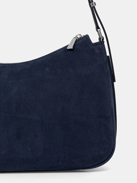 MICHAEL Michael Kors torebka nubukowa kolor niebieski 30F5SY5M2L - zdjęcie produktu nr 2