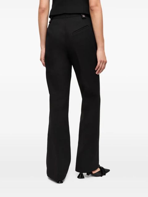 GANNI straight-leg trousers - Black