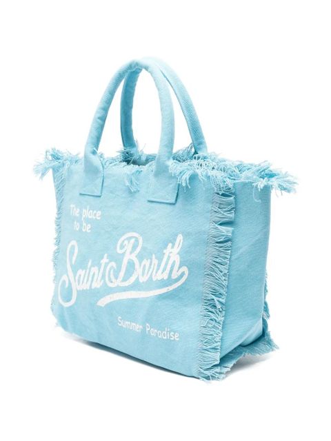 MC2 Saint Barth Vanity fringed-edge tote bag - Blue - zdjęcie produktu nr 2