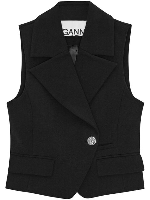 GANNI double-breasted waistcoat - Black - zdjęcie produktu nr 1