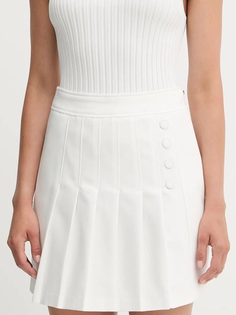 Morgan spódnica kolor biały mini rozkloszowana JLIMON - zdjęcie produktu nr 1