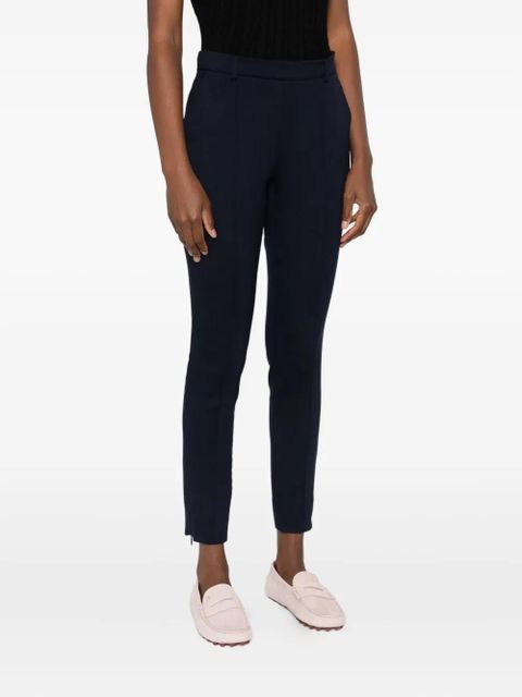 Gucci zip-detail wool trousers - Blue