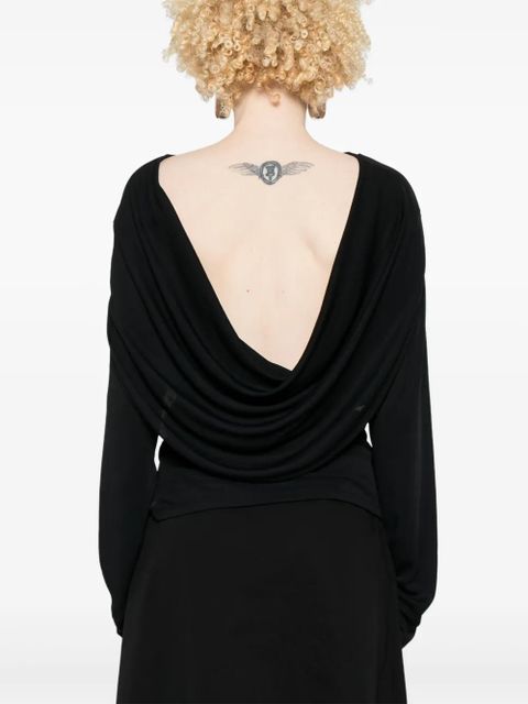 Jacquemus draped top - Black