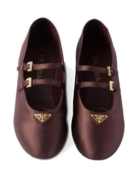 Prada satin ballet flats - Red