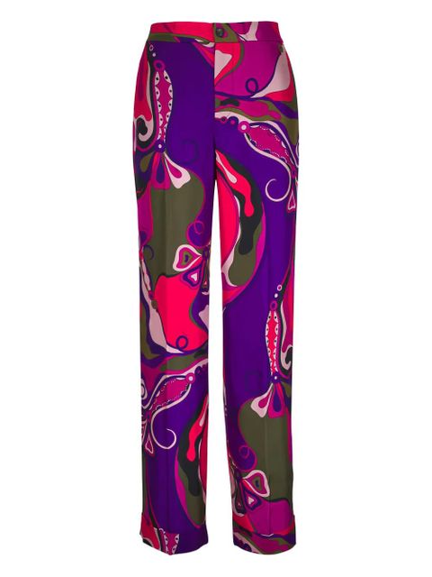 PUCCI abstract-print trousers - Purple