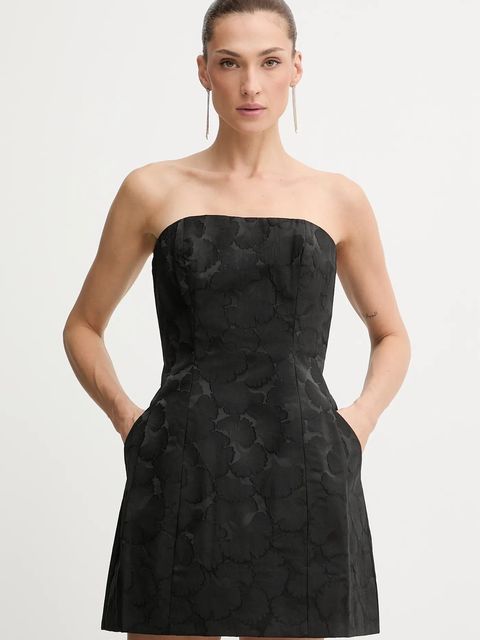 Bardot sukienka kolor czarny mini rozkloszowana 60099DB - zdjęcie produktu nr 1