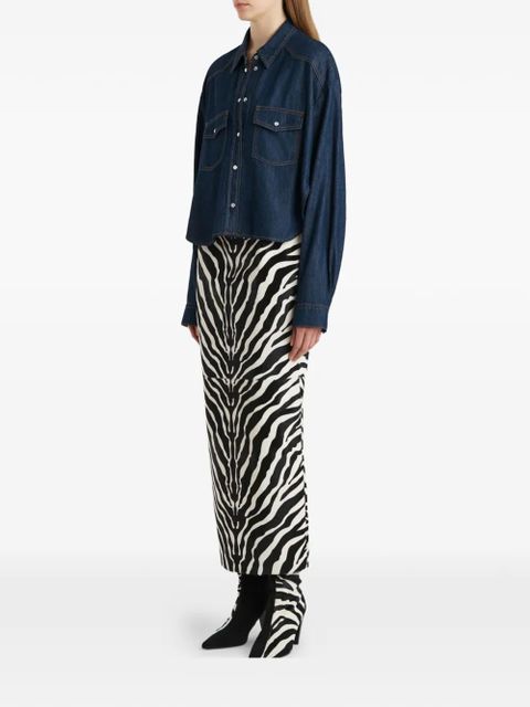 KHAITE Grenon shirt - Blue - zdjęcie produktu nr 2