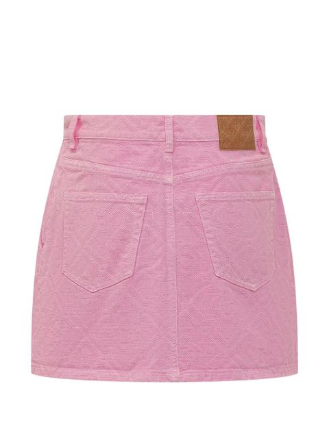 Casablanca Monogram denim mini skirt - Pink - zdjęcie produktu nr 2