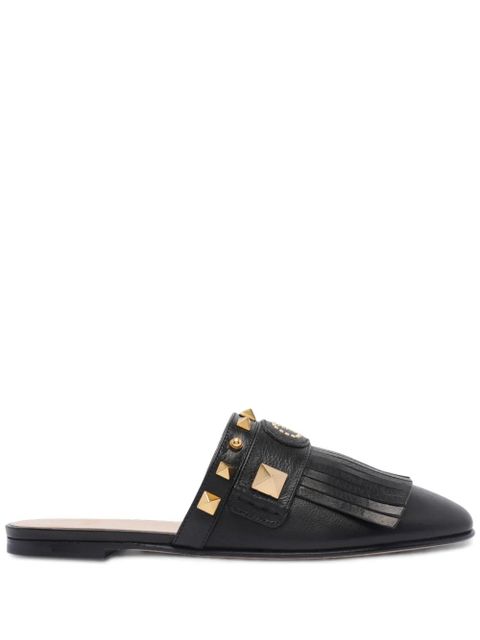 Valentino Garavani leather slides - Black - zdjęcie produktu nr 1