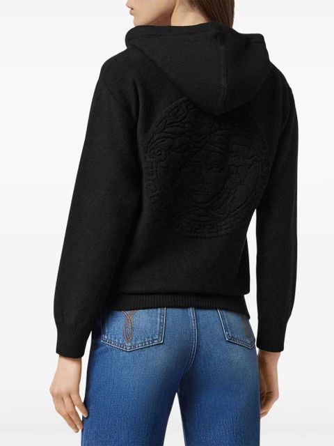 Versace Medusa zip-up hoodie - Black