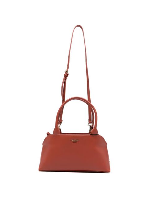 TWINSET logo-plaque tote bag - Brown - zdjęcie produktu nr 1