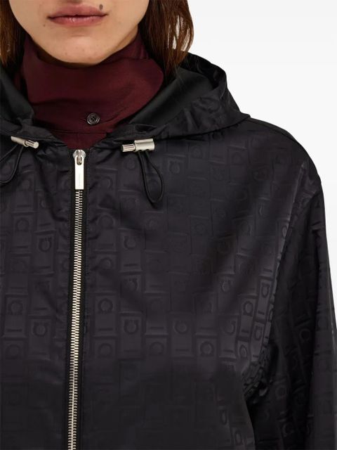 Ferragamo Monogram wind jacket - Black