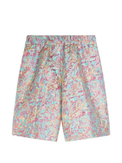 DRIES VAN NOTEN jacquard shorts - Blue - zdjęcie produktu nr 1