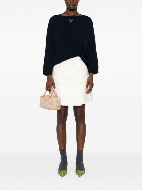 Valentino Garavani logo-plaque sweater - Blue - zdjęcie produktu nr 2