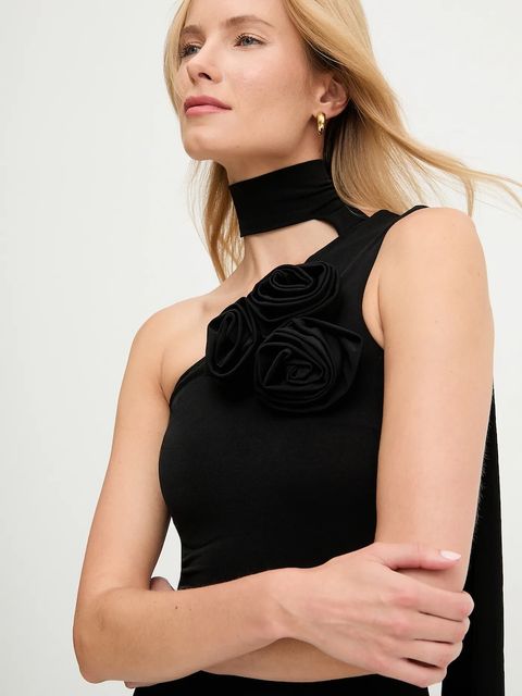 Answear.LAB sukienka kolor czarny midi prosta