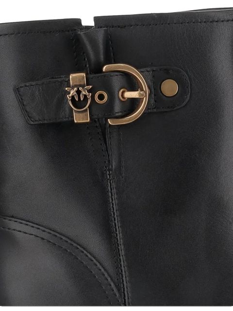 PINKO Love Birds-detail boots - Black