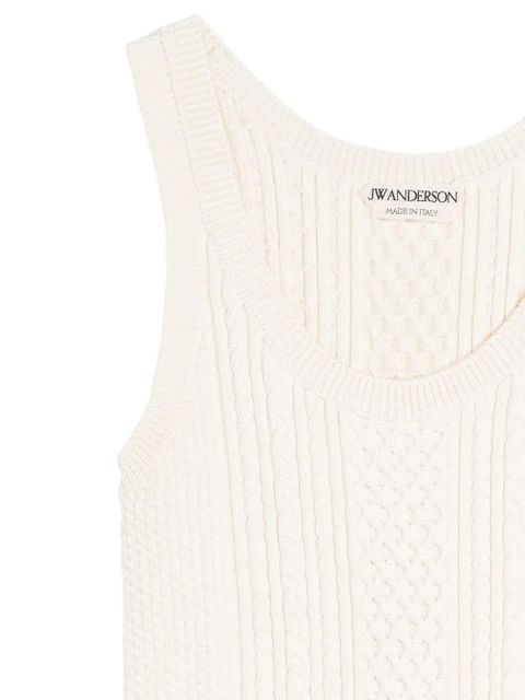 JW Anderson cable knit top - Neutrals - zdjęcie produktu nr 2