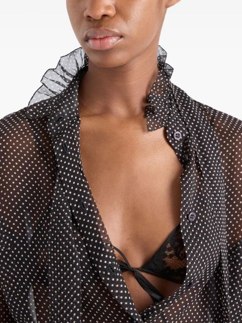 Prada silk shirt - Black