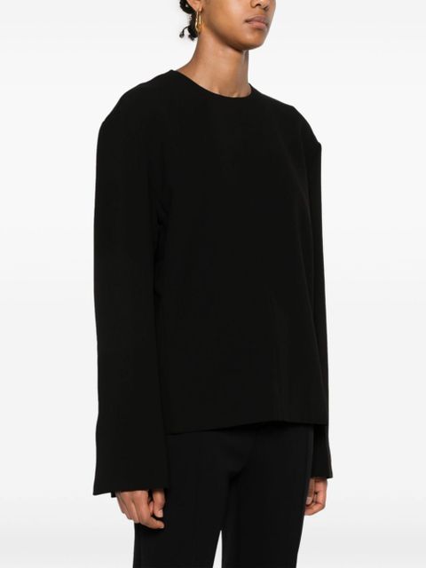 TOTEME broad cady top - Black