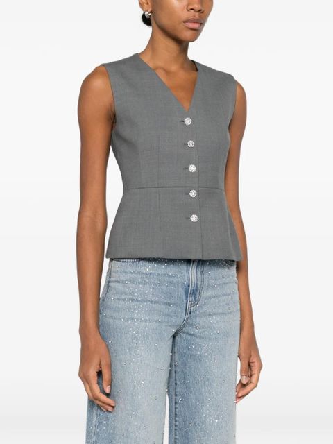 Maje sleeveless V-neck waistcoat - Grey - zdjęcie produktu nr 2