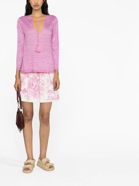 Zadig&Voltaire Amber mélange-effect knitted top - Pink - zdjęcie produktu nr 2