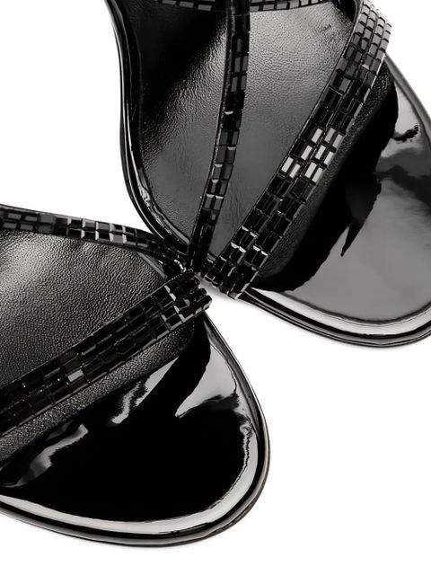 Casadei 100mm Starsway Julia sandals - Black