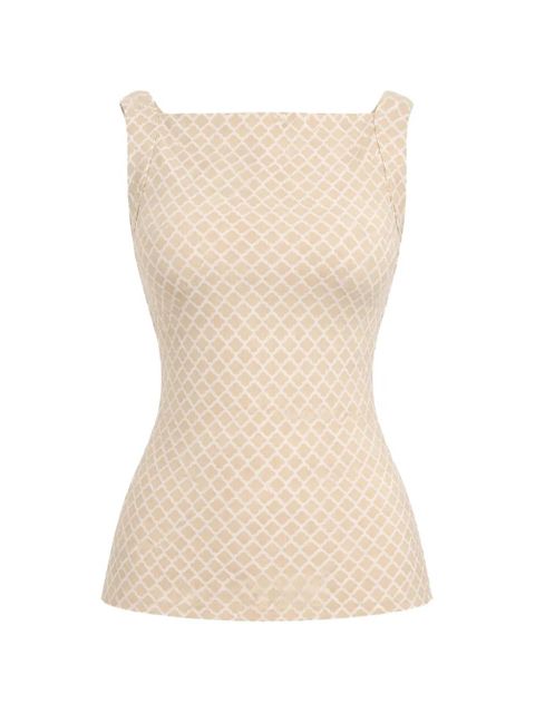 Reformation patterned tank top - Neutrals - zdjęcie produktu nr 1