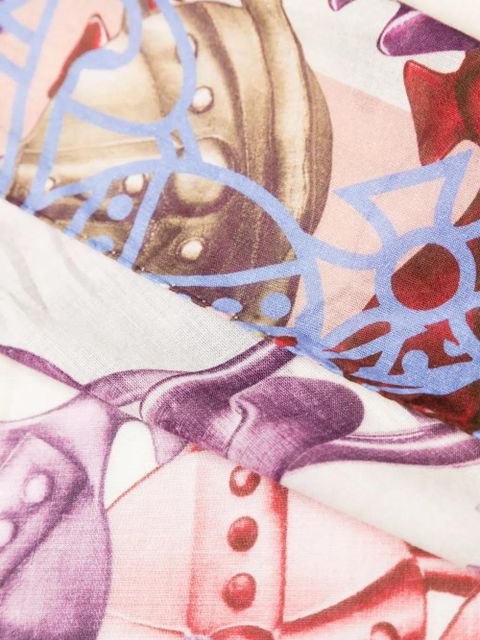 Vivienne Westwood Crazy orb wrap pareo - White