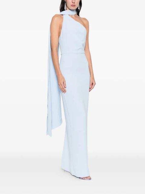 Solace London one-shoulder drape dress - Blue - zdjęcie produktu nr 2