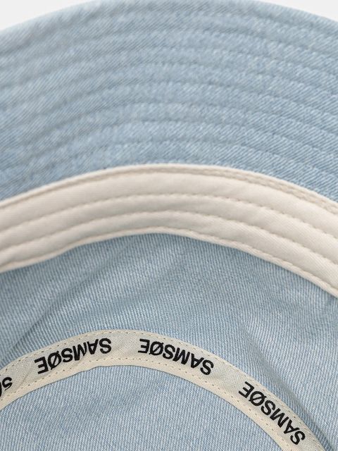 Samsoe Samsoe kapelusz bawełniany SAMORY kolor niebieski bawełniany U25100007