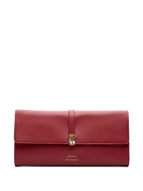 LouLou de Saison Elmer leather clutch - Red - zdjęcie produktu nr 1