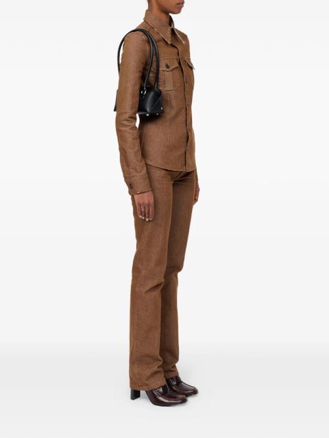 MM6 Maison Margiela mini Bauletto J logo shoulder bag - Black