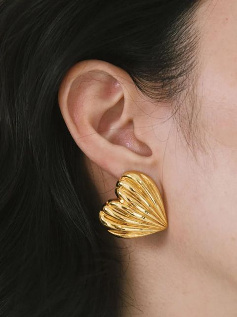 Jennifer Behr Libi heart-shaped earrings - Gold - zdjęcie produktu nr 2