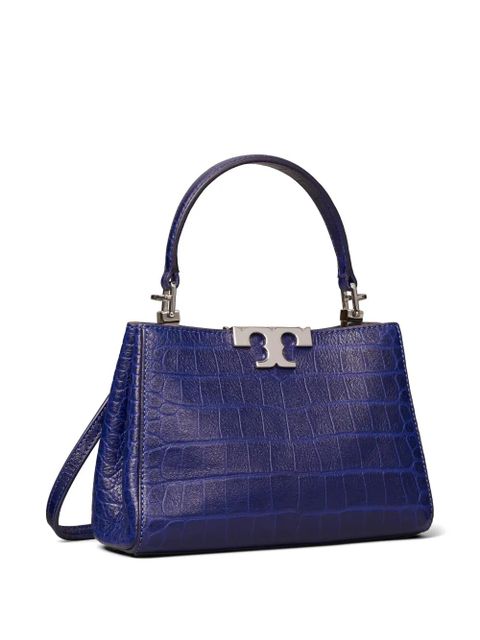 Tory Burch Eleanor embossed soft mini satchel - Blue