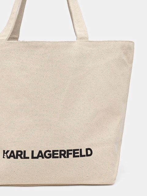 Karl Lagerfeld torebka dwustronna kolor beżowy A1W50072