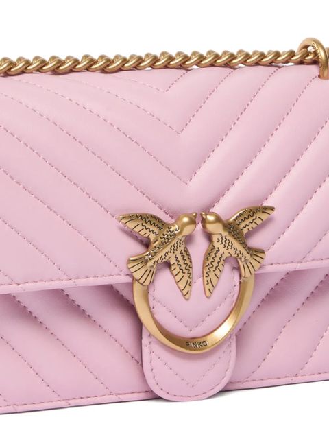 PINKO Love One Mini chevron cross body bag
