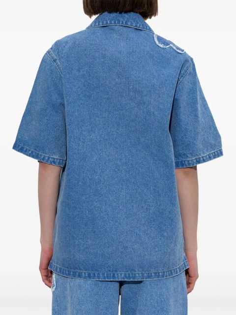 Marni floral motif shirt - Blue