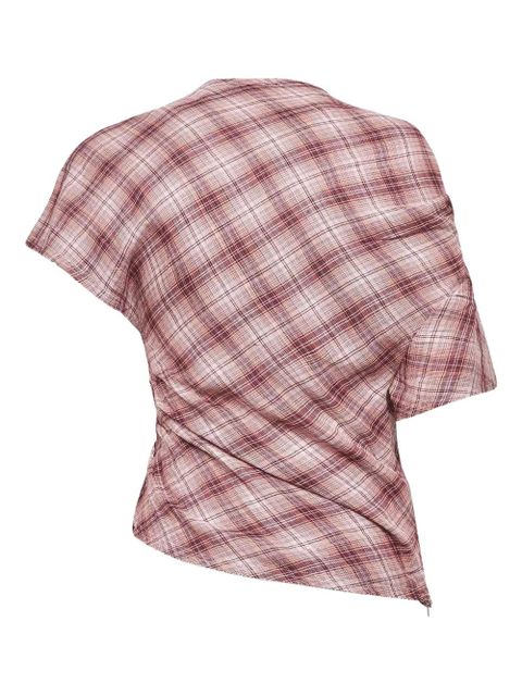 MARANT ÉTOILE asymmetric-pleated blouse - Neutrals - zdjęcie produktu nr 2