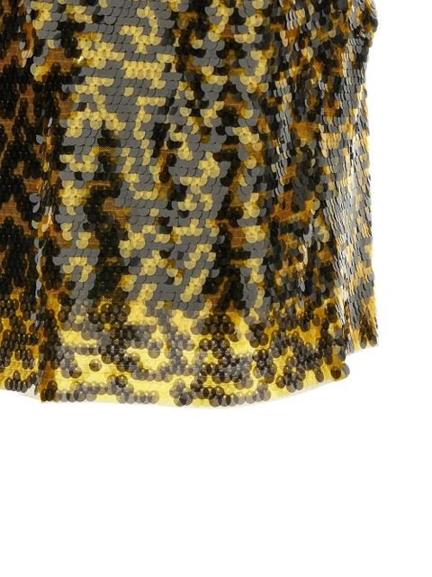 STAUD Seraphina two-tone sequinned top - Yellow