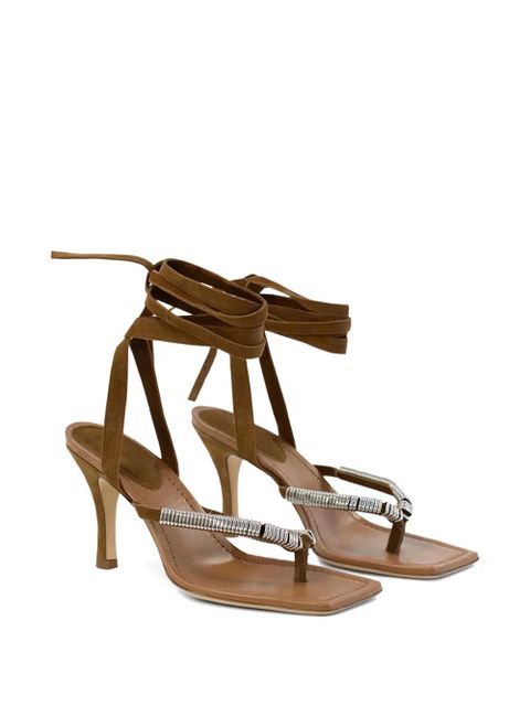 Christopher Esber Frida pierced heel sandals - Brown - zdjęcie produktu nr 2