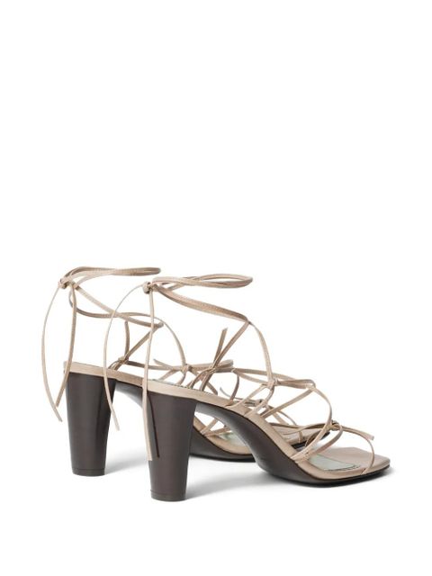 LEMAIRE ankle-tie high sandals - Neutrals